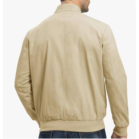 Men's Bomber Jacket Cotton Full Zip SIZE XL - Picture 2 of 7